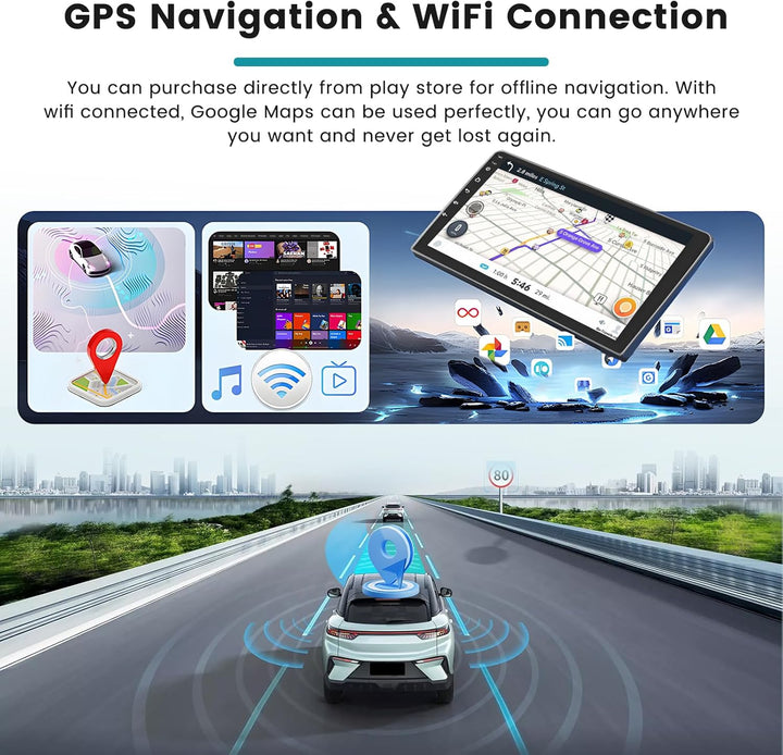 Hikity 2+64G Autoradio Navi Für Hyundai i30 2011-2015 mit Wireless Carplay Android Auto Mirror Link,