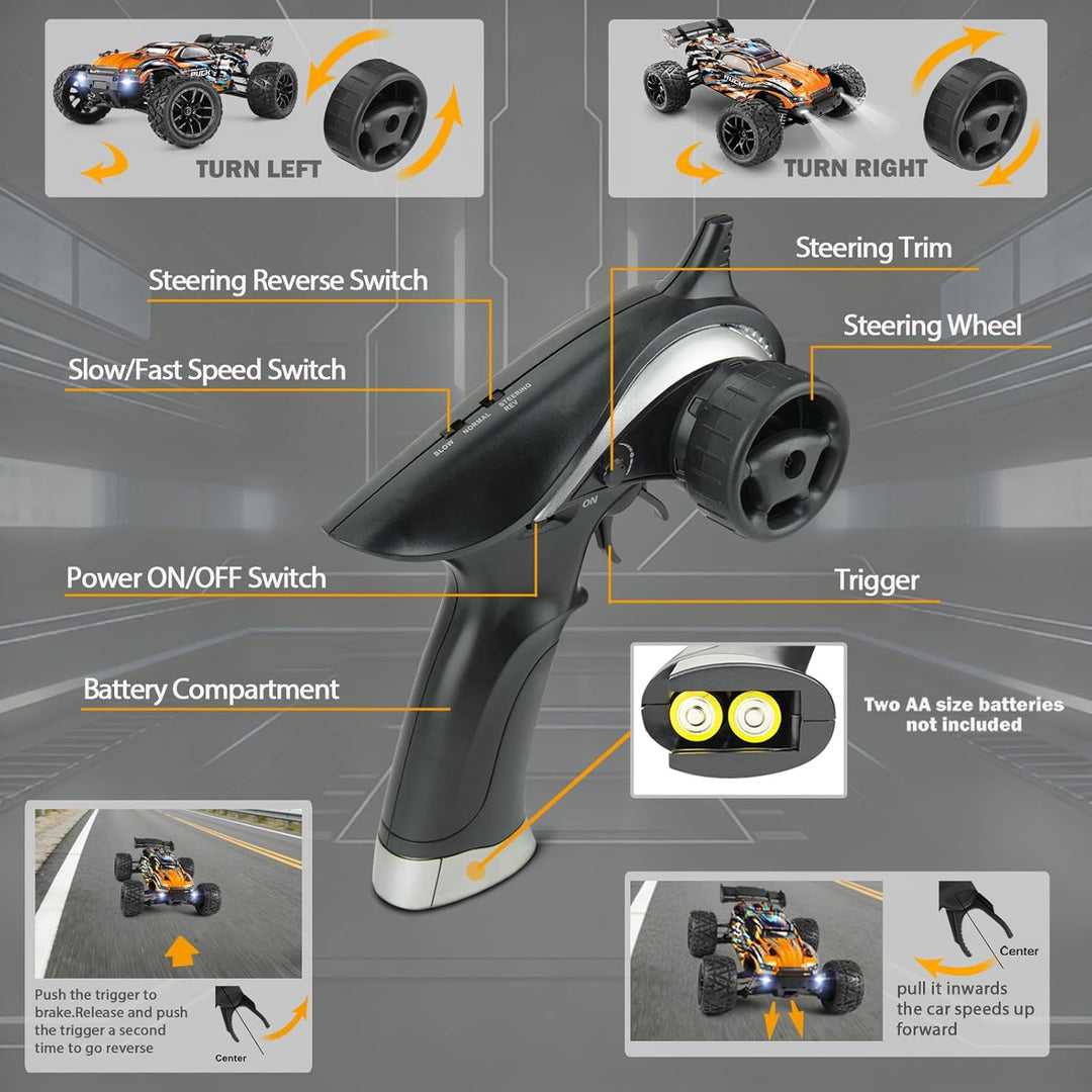 HAIBOXING Ferngesteuertes Auto 4WD RC Auto 1/18 36 km/h All Terrains Offroad Elektro Fahrzeug 2,4 GH