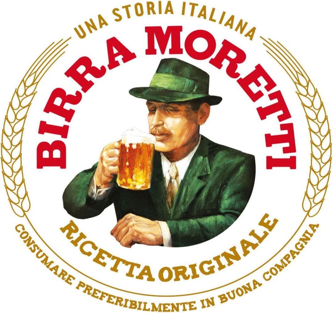 Birra Moretti Pint-Gläser, 6 Stück