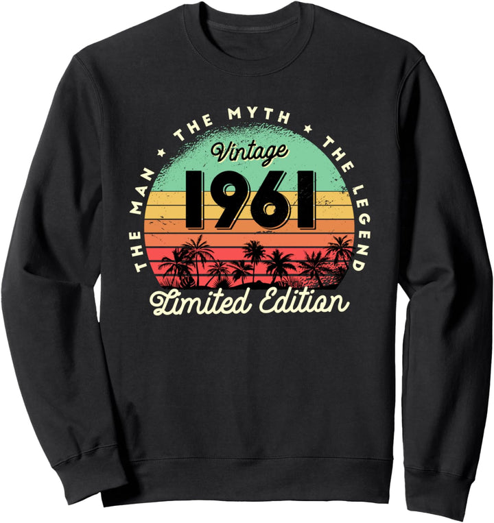 1961 Vintage Geschenke 60. Geburtstag Retro Vintage Sweatshirt