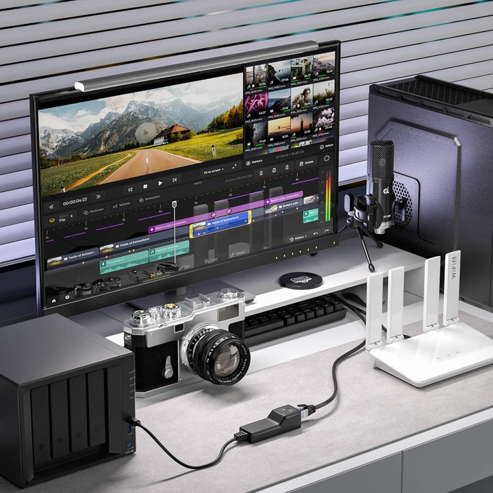 DriverGenius USB-C auf 2.5G Netwerkadapter, USB Gigabit Ethernet Adapter mit 2500Mbps für Win11 & Ma