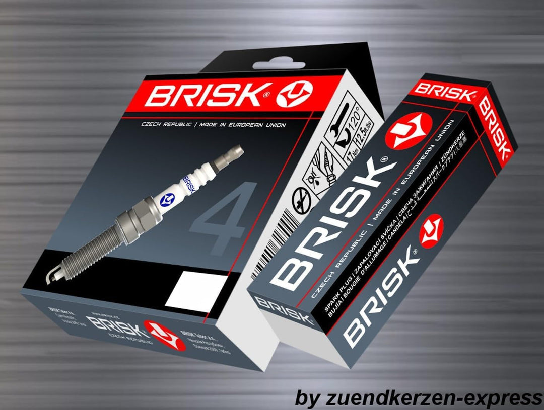 BRISK Platin DR15YP 1400 Zündkerzen, 4 Stück