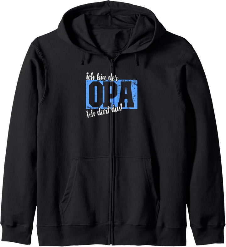 Ich bin der Opa ich darf das Lustig Enkelin Oma Weltbester Kapuzenjacke