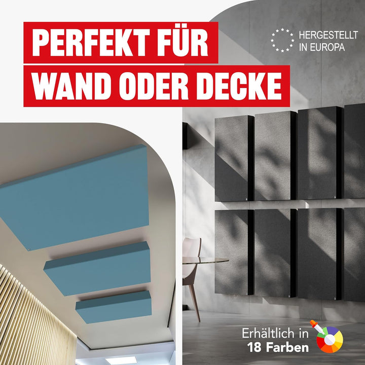 Addictive Sound Schalldämmung Wand 100x50x11 cm Premium - Akustikpaneele Wand - Schallabsorber Bild