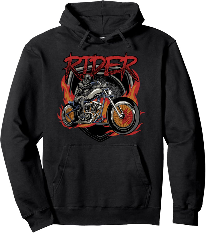Motorrad Halloween Kostüm Geschenk - Biker Pullover Hoodie