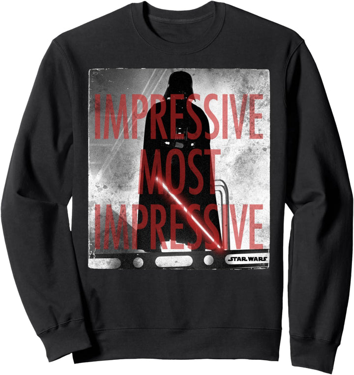 Star Wars Darth Vader Most Impressive Text Portrait Sweatshirt