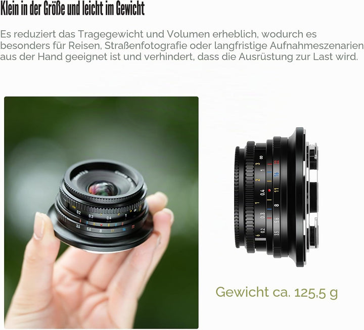 7artisans 10mm F3.5 APS-C Weitwinkel Objektiv für Fuji X, Manueller Fokus Wide-Angle Lens X Mount Ko