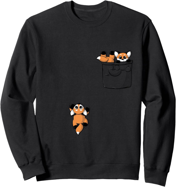 Netter Fuchs, der in der Tasche spielt Sweatshirt