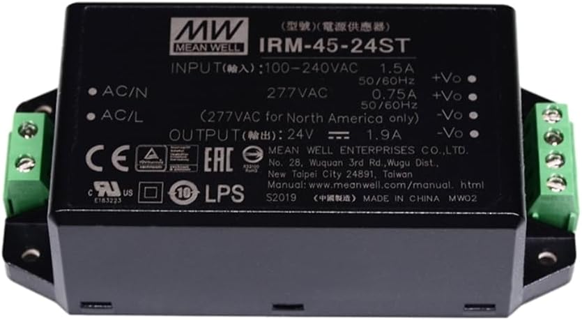 Mean Well IRM 45W 1.9A Schaltnetzteil IRM-45-15ST, IRM-45-15ST