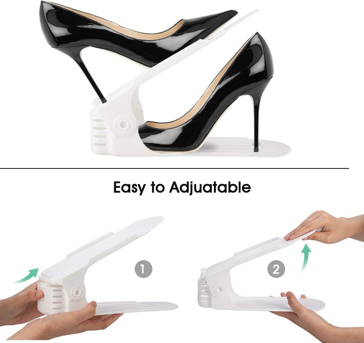 20 Stück Schuhstapler Platzsparend, Einstellbare Schuhstapler,Doppelschicht Schuhregal schuhregal fü