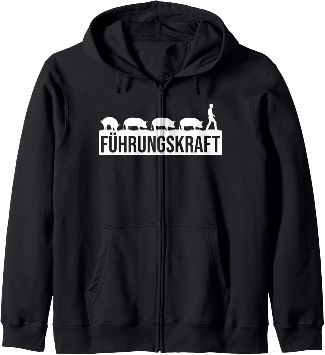Führungskraft von Schweinen - Lustiges Landwirte &amp; Bauern Kapuzenjacke