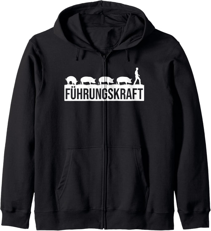 Führungskraft von Schweinen - Lustiges Landwirte &amp; Bauern Kapuzenjacke
