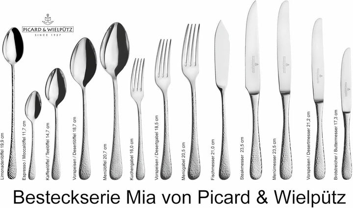 Picard &amp; Wielpütz Steakmesser - Pizzamesser - Mia 12 Stück d. 12 Stck., d. 12 Stck.