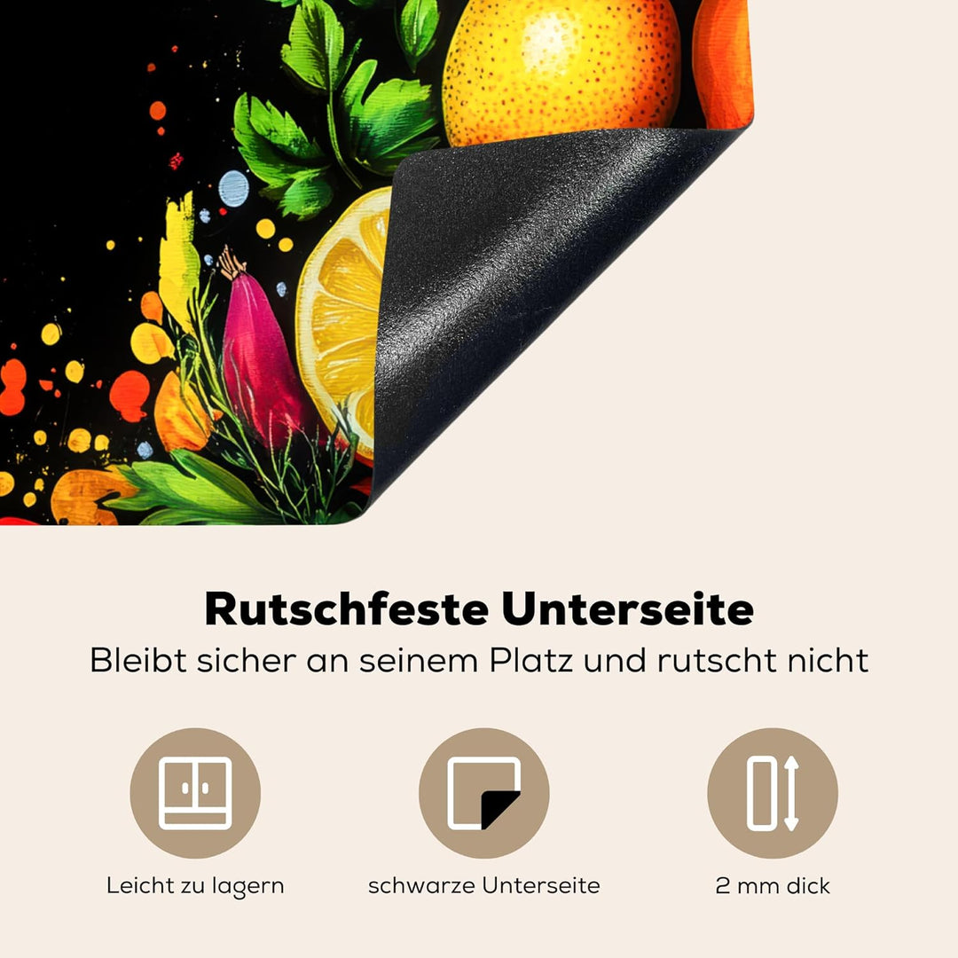 KitchenYeah© Herdabdeckplatte Einteilig 59x51 cm Küche Ceranfeld Abdeckplatte Cerankochfeld Abdeckun