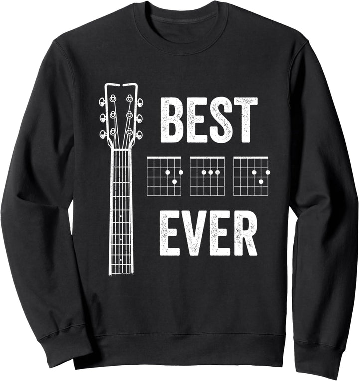 Vatertag Gitarre Musiker Gitarrist Band Papa - Best Dad Ever Sweatshirt