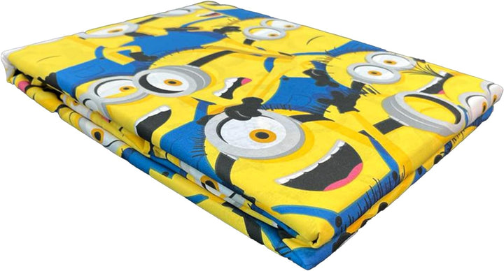 hermet Minions Bettbezug für Einzelbett, quadratisch, 100% Baumwolle, offizielles Produkt