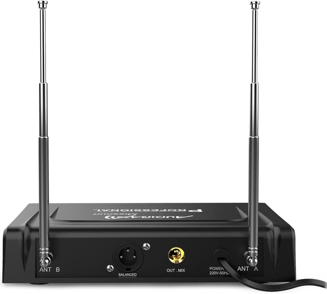 Audibax Missouri 3000 Micrófono Inalámbrico Profesional Doble Mano/Diadema-Corbata