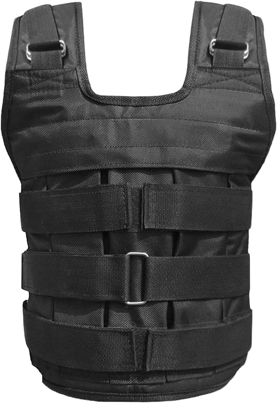 Verstellbare Gewichtsweste aus Oxford-Gewebe, ohne Gewichtsplatten, gepolsterte Schultern, 1–50kg be