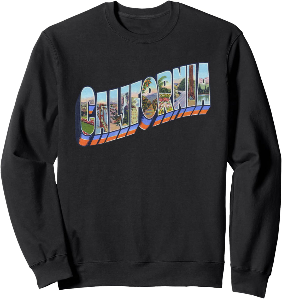 California CA Vintage Retro-Souvenir Sweatshirt