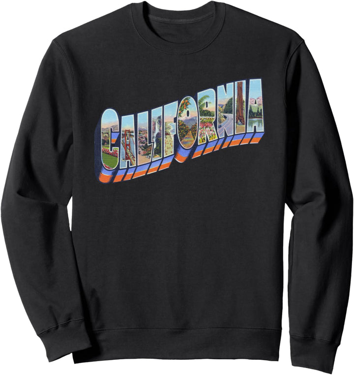 California CA Vintage Retro-Souvenir Sweatshirt