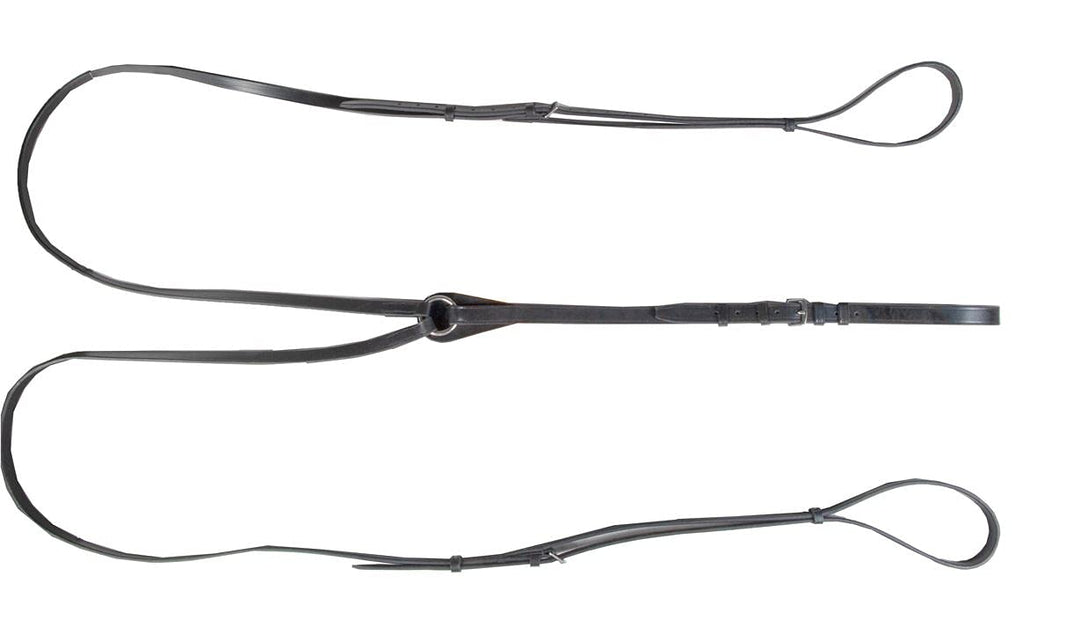 HKM Dreieckszügel mit Edelstahlbeschlägen schwarz S, schwarz S