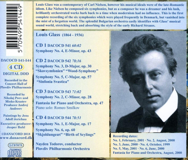Sechs Symphonien, Audio-CD