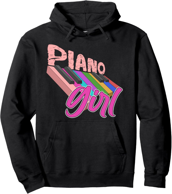 Pianist Klavierspieler Instrument Piano Mädchen Klavier Pullover Hoodie
