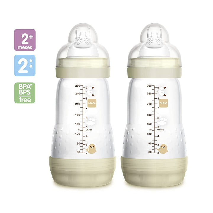 MAM Easy Start Anti-Colic Babyflasche | für Neugeborene | 94% Akzeptanz | von Hebammen &amp; Müttern emp