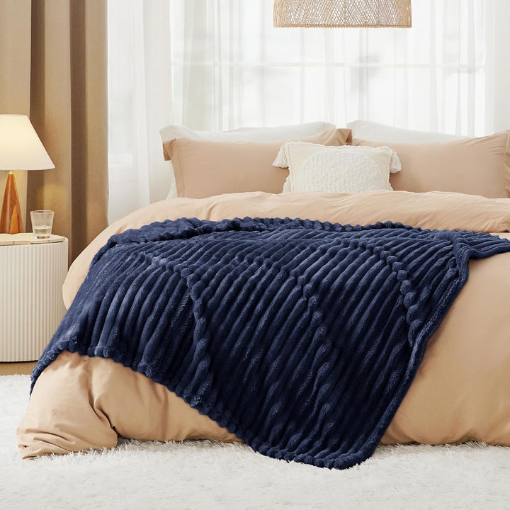 BEDSURE Kuscheldecke Flauschig Decke Fleecedecke – Weiche Warme Grobe Korddecke Gemütlicher Überwurf