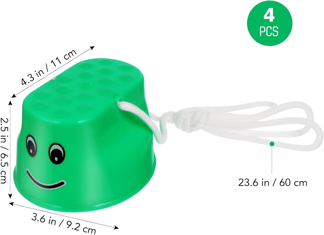 Toyvian 4 Stücke Topfstelzen Kinder Kunststoff Balance Training Sensorisches Training Spiel Kleinkin