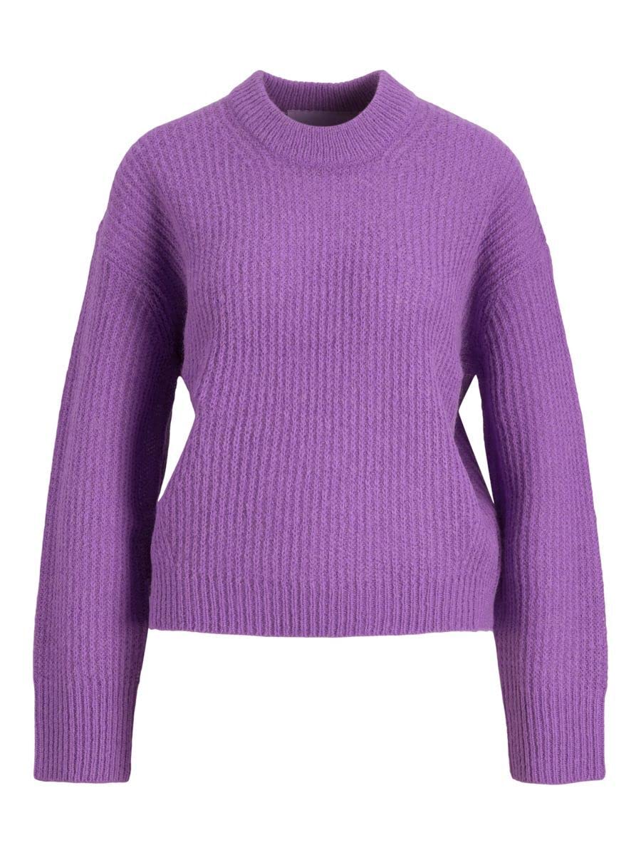Damen Jxember Ls Fluffy Crew Neck Knit Noos Pullover, Royal Lilac