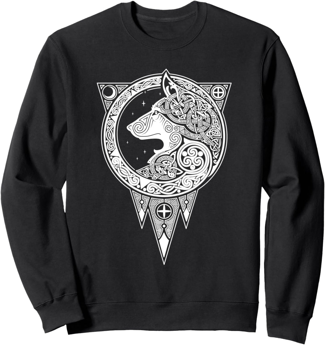 Wikinger Fenriswolf - Fenrir Symbol Nordische Mythologie Sweatshirt