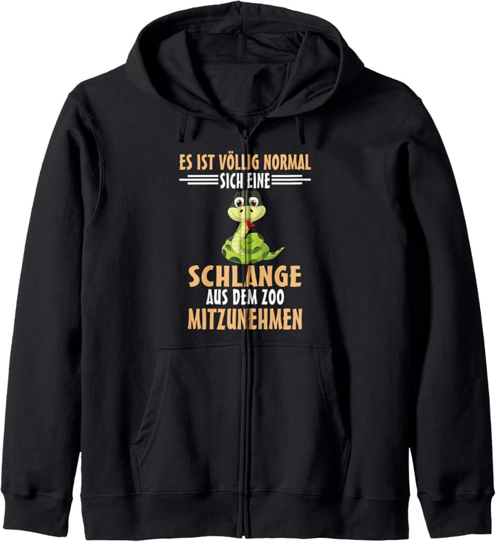 Schlange Zootier Schlangen Kapuzenjacke