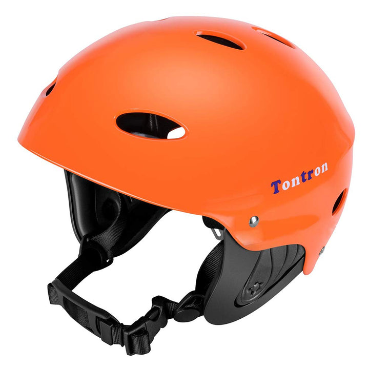 Tontron Wakeboard Kajak Kitesurf Wassersport Helm Glossy Orange M, Glossy Orange M