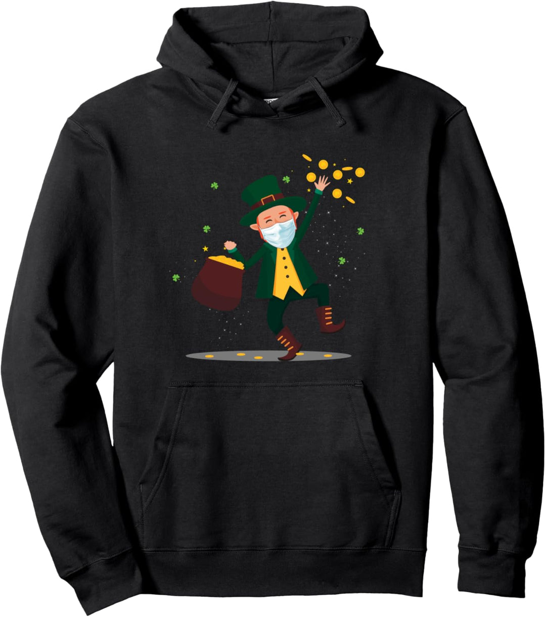 St. Patricks Day 2021 Irland Leprechaun Kobold Geschenk Pullover Hoodie