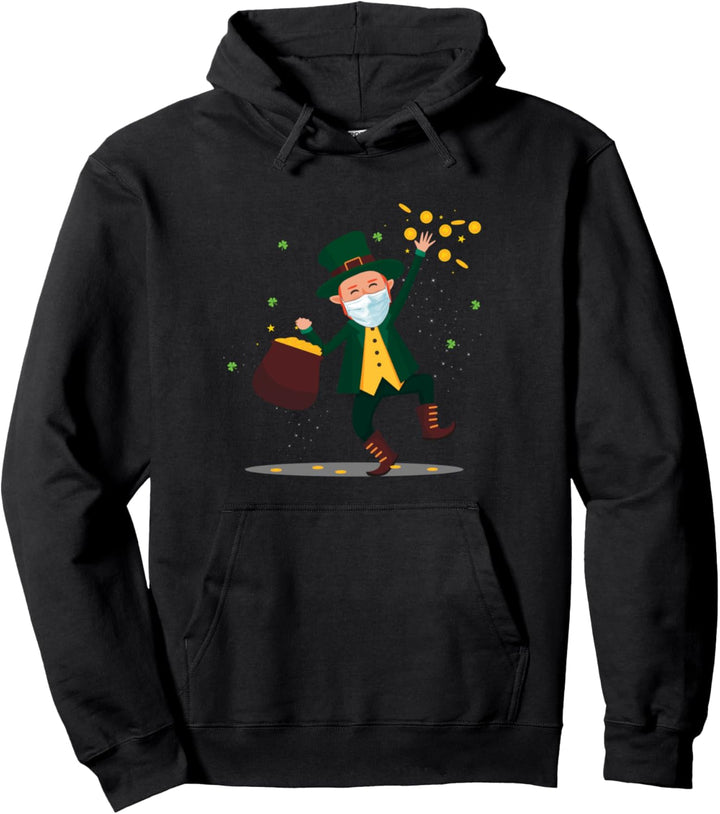St. Patricks Day 2021 Irland Leprechaun Kobold Geschenk Pullover Hoodie
