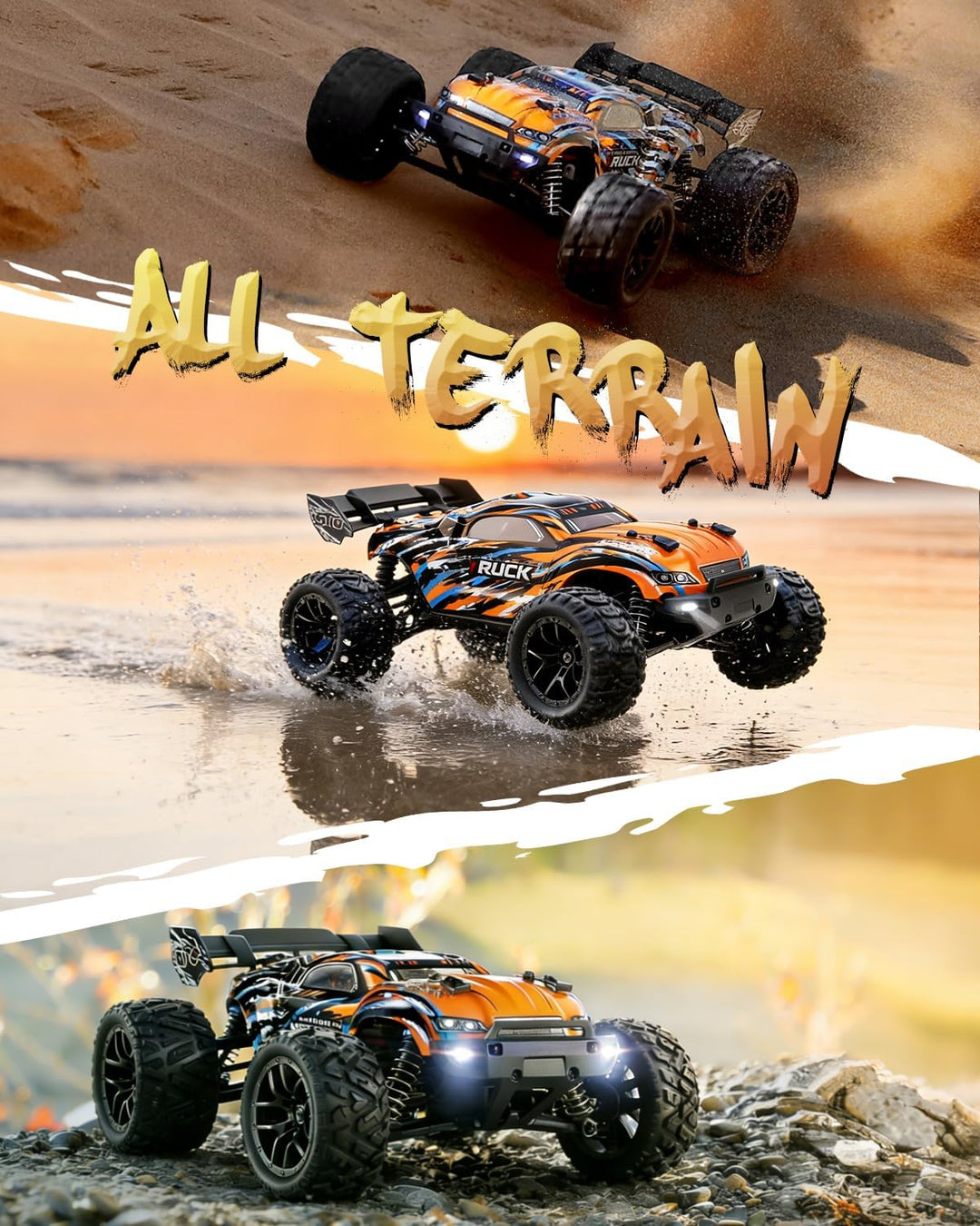 HAIBOXING Ferngesteuertes Auto 4WD RC Auto 1/18 36 km/h All Terrains Offroad Elektro Fahrzeug 2,4 GH