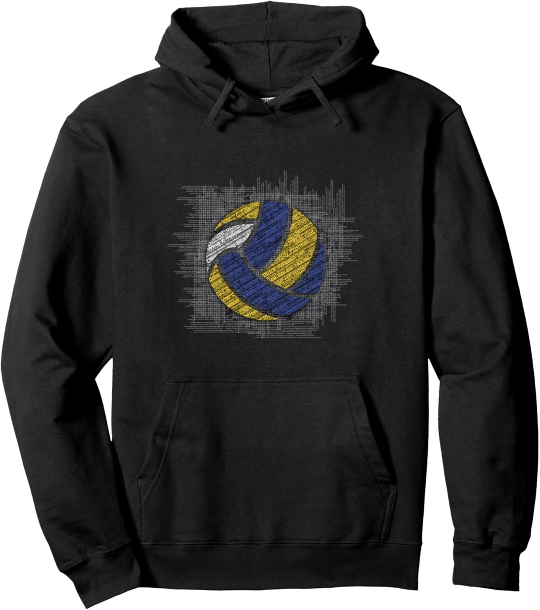 Volleyball Wörter Ball Lustiges Geschenk Fun Pullover Hoodie