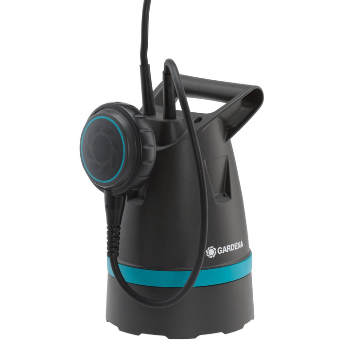 Gardena Klarwasser-Tauchpumpe 8600 Basic: Entwässerungspumpe mit flexiblem Schlauchanschluss, Förder