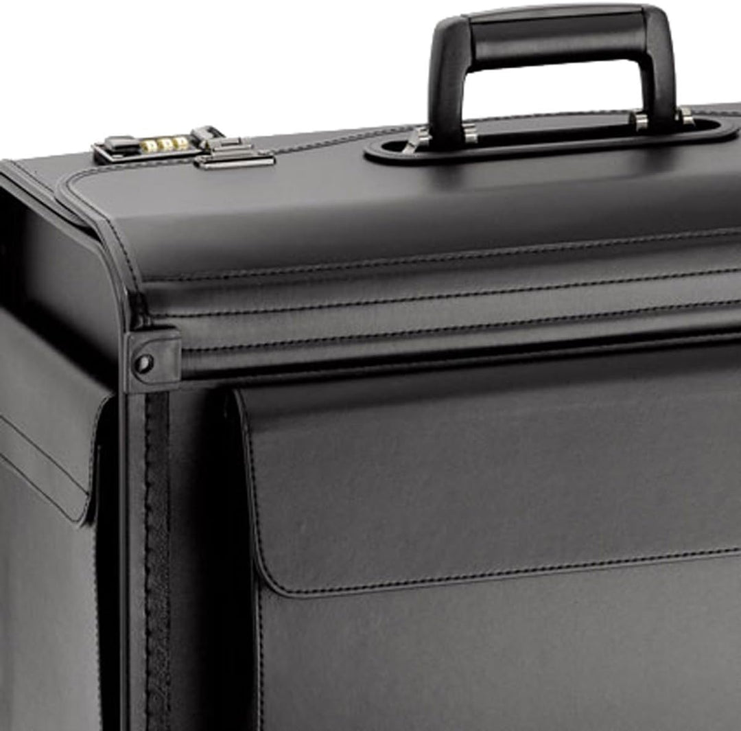 Aktenkoffer Pilotenkoffer Akten Koffer 46 x32x20cm Klein Schwarz D & N