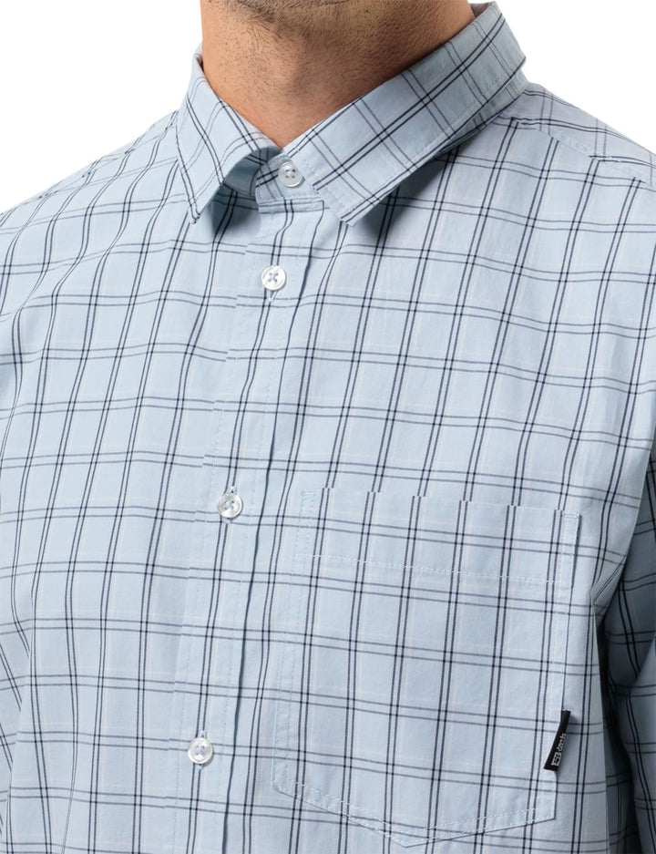 HOT Springs Shirt M Soft Blue Check S, Soft Blue Check S
