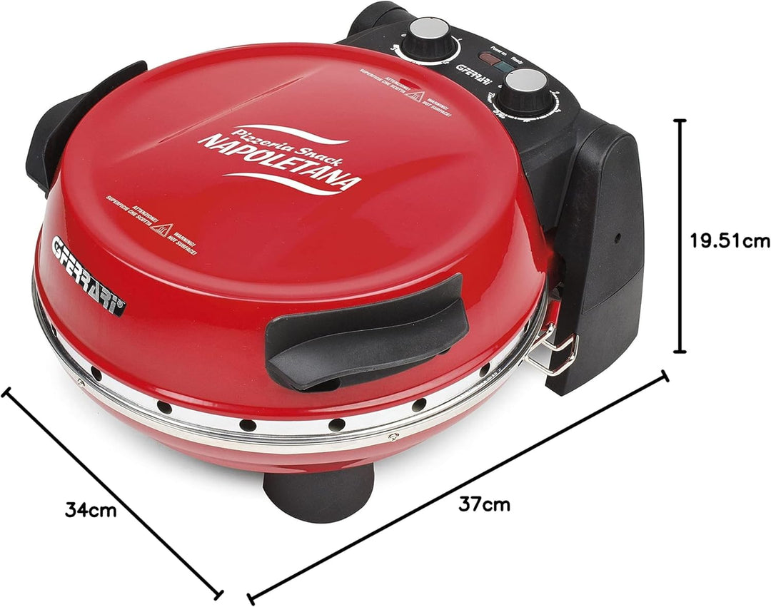 G3 Ferrari G10032 – Pizza Ovens (Electric, Cooking, Indoor, stone, black, red)