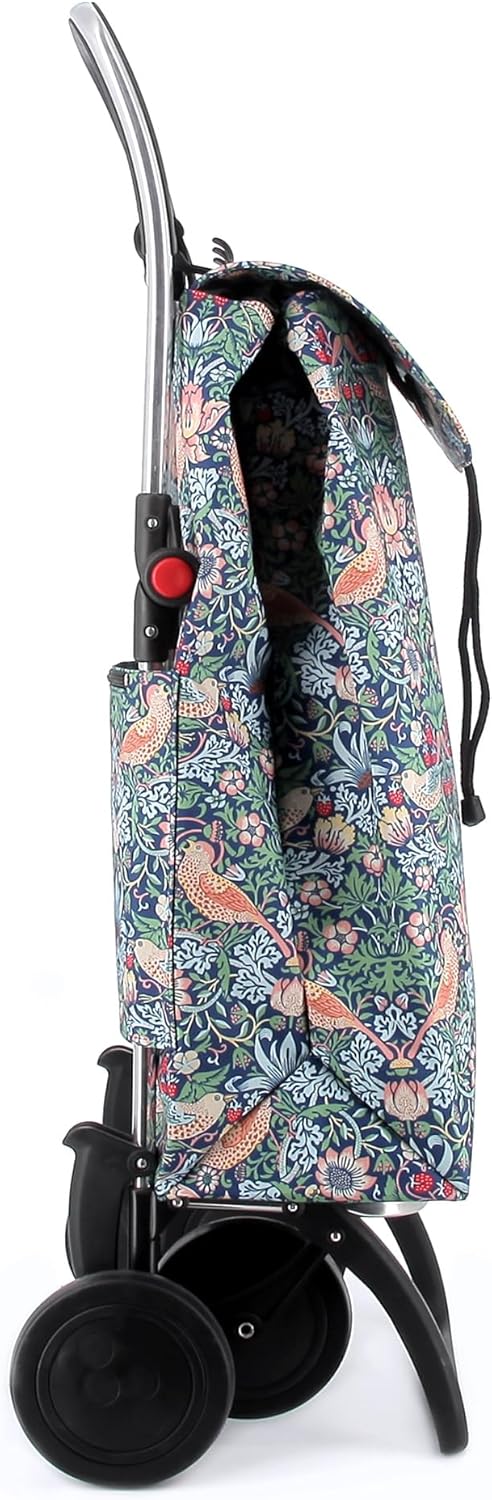 Klappbarer Einkaufstrolley Rolser I-Max William Morris 4 Räder - Birds 4 Räder Zusammenklappbar Bird
