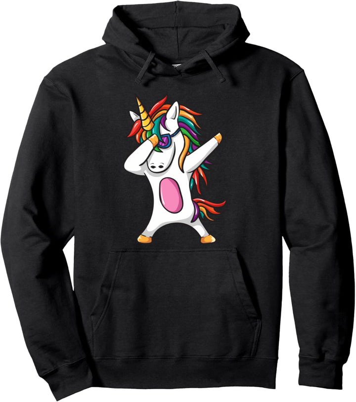 Dab Einhorn Dabbing Unicorn Sonnenbrille Regenbogen Pullover Hoodie