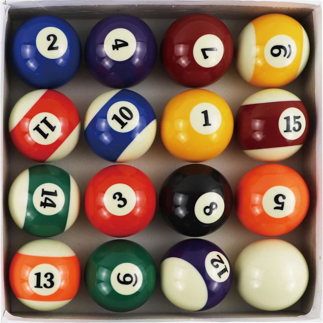 Professionelle Billardkugel-Box, Standardgrösse, komplettes Set mit amerikanischen Billardkugeln 16