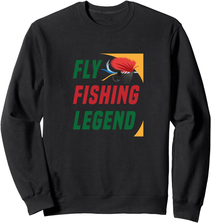 Fliegenfischer-Legende Fischer Forellenangler Sweatshirt