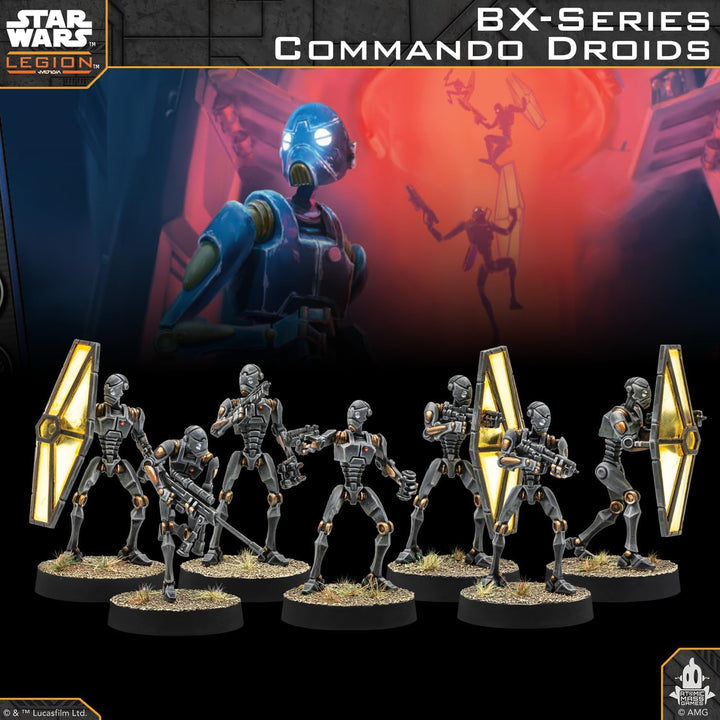 Asmodee, Star Wars: Legion – BX-Series Droid Commandos (Droidenkommandos der BX-Serie), DE-Version,