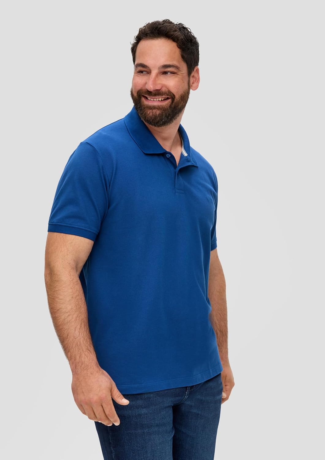s.Oliver Poloshirt aus Reiner Baumwolle XL Blau, XL Blau