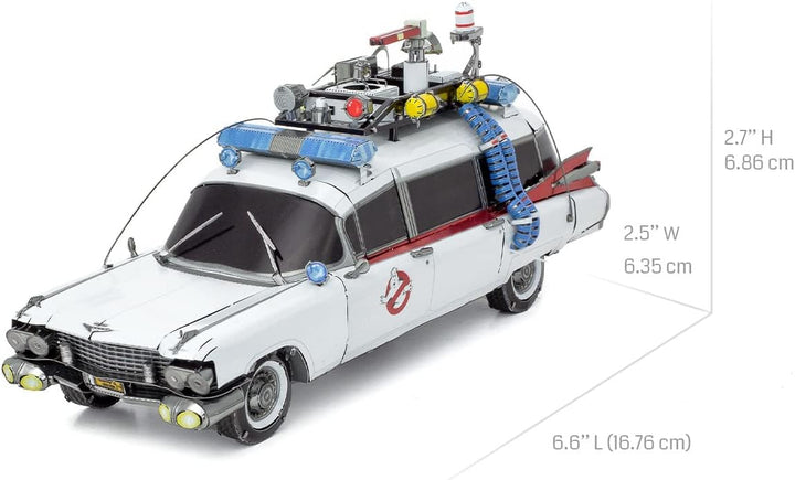 Fascinations ICX230 Metal Earth Metallbausätze - Ghostbusters Cadillac ECTO-1, lasergeschnittener 3D