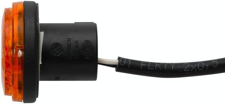 HELLA - Zusatzblinkleuchte - LED - 12V - Einbau/geklebt - Lichtscheibenfarbe: gelb - LED-Lichtfarbe: